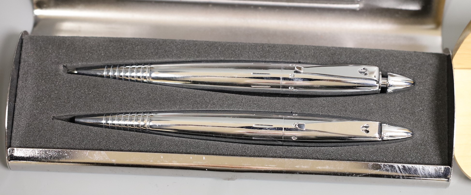 Disney World pair pens, Disneyland pen and Disney's Animal Kingdom pen - all cased